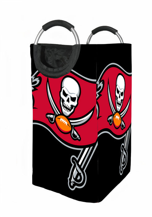 dark tampa bay buccaneers flag Laundry Hamper | Laundry Basket