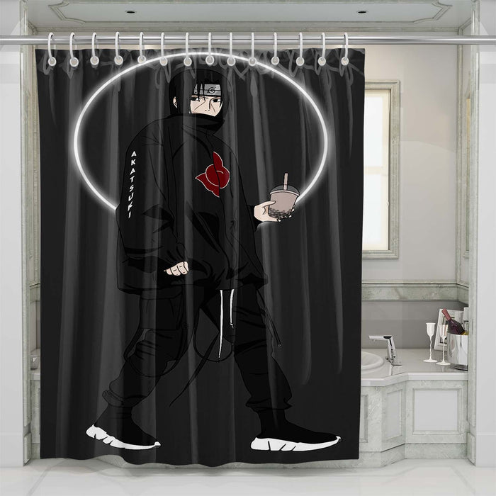 itachi uchiha hypebeast shower curtains