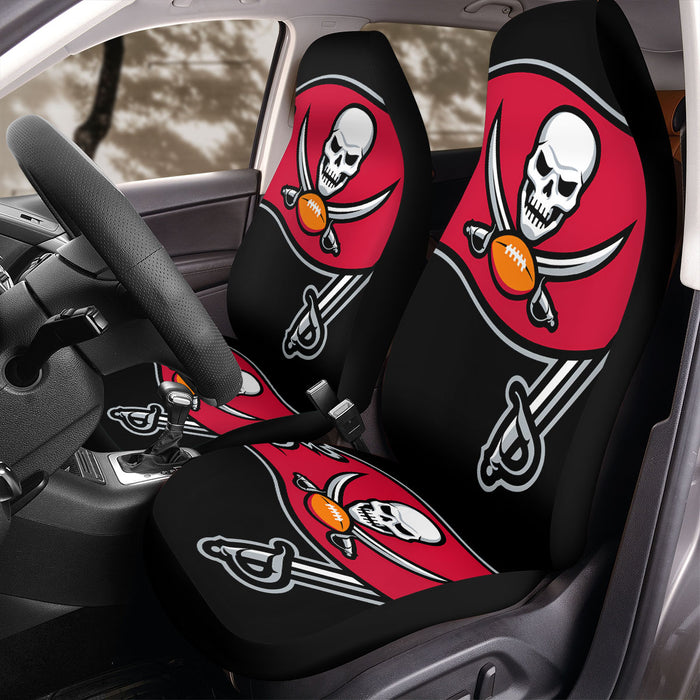 dark tampa bay buccaneers flag Car Seat Covers