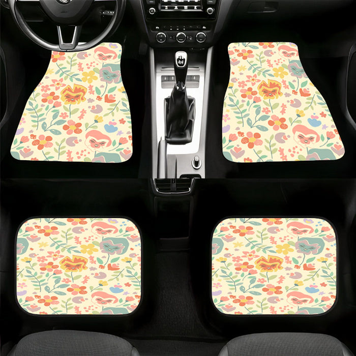 disney style flower emotions Car floor mats Universal fit