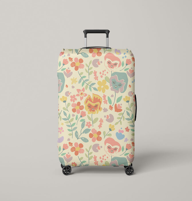 disney style flower emotions Luggage Cover | suitcase