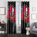 dark tampa bay buccaneers flag window Curtain