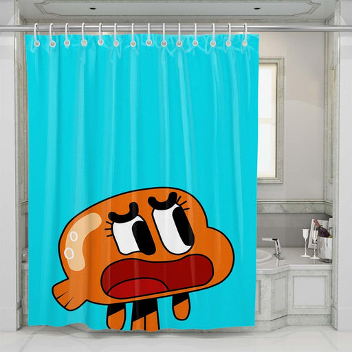 darwin watterson the amazing world of gumball shower curtains