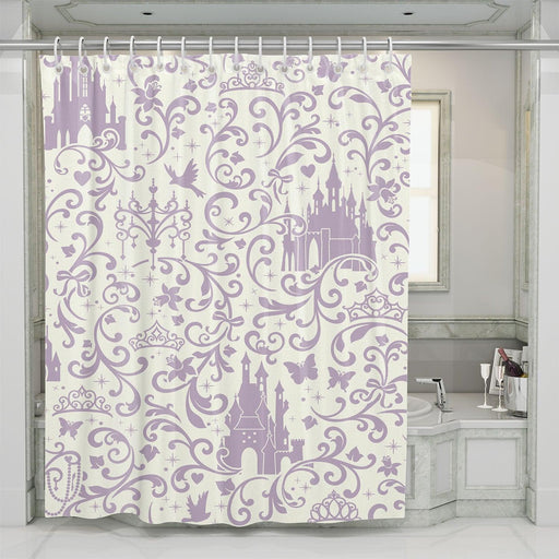 disneyland castle of king and princess shower curtains