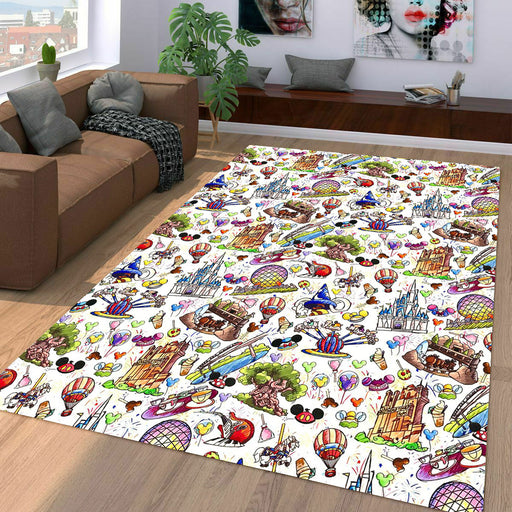 disneyland stuff from walt disney Living room carpet rugs