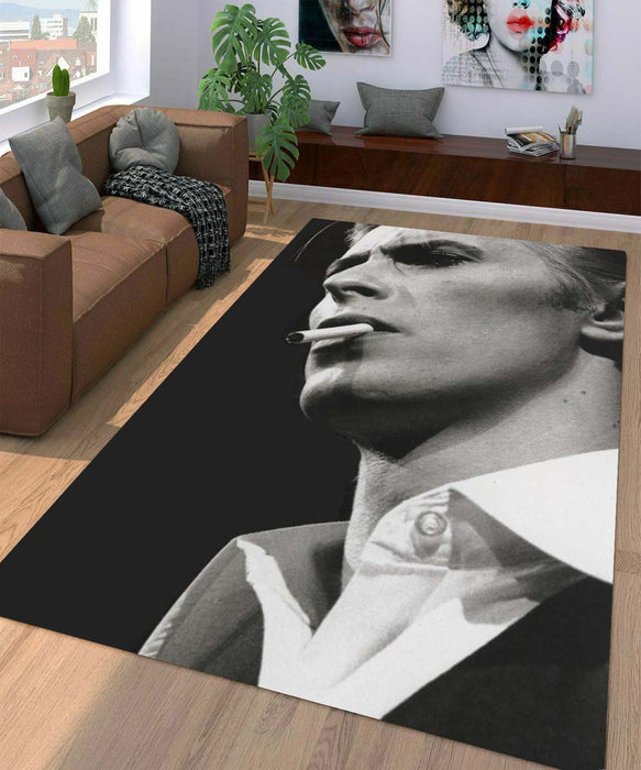 david bowie with cigarette Living room carpet rugs