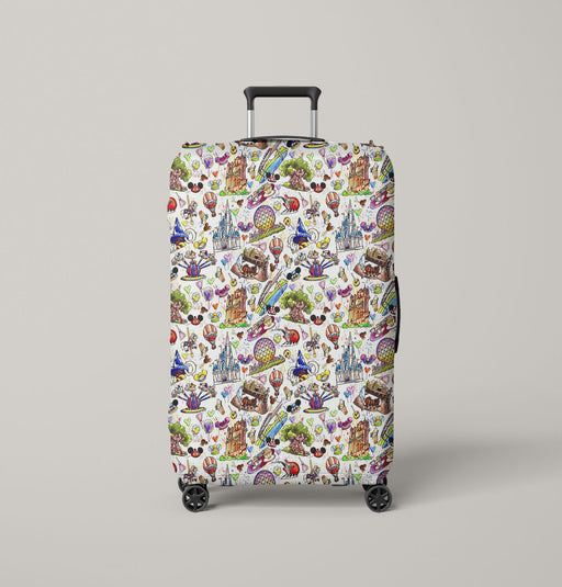 disneyland stuff from walt disney Luggage Cover | suitcase