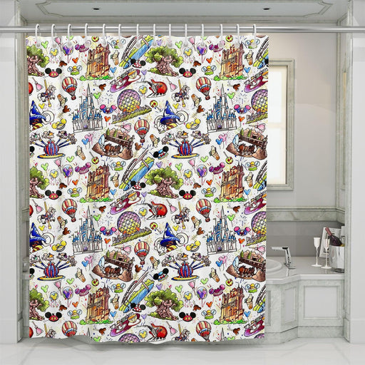 disneyland stuff from walt disney shower curtains