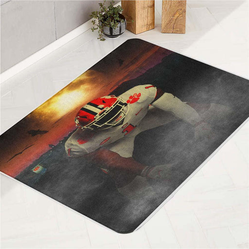 darkness strong position football bath rugs