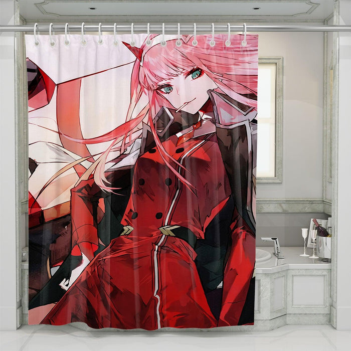 darling in the fran girl beautiful shower curtains