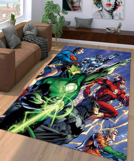 dc comics character Living room carpet rugs