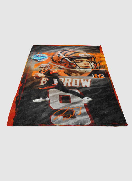 joe burrow soft fleece blanket