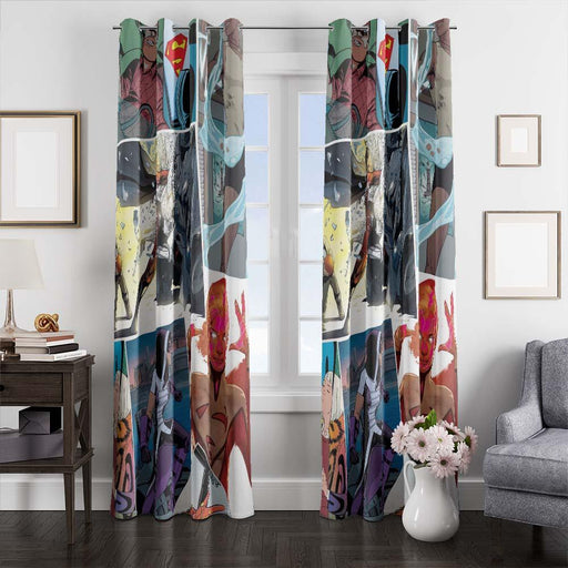 dc comics style window curtains