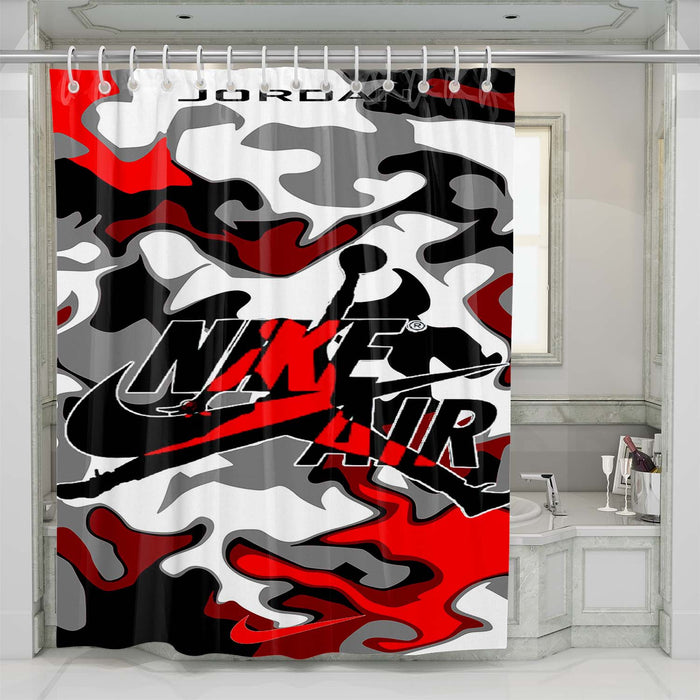 jordan nike aesthetic shower curtains