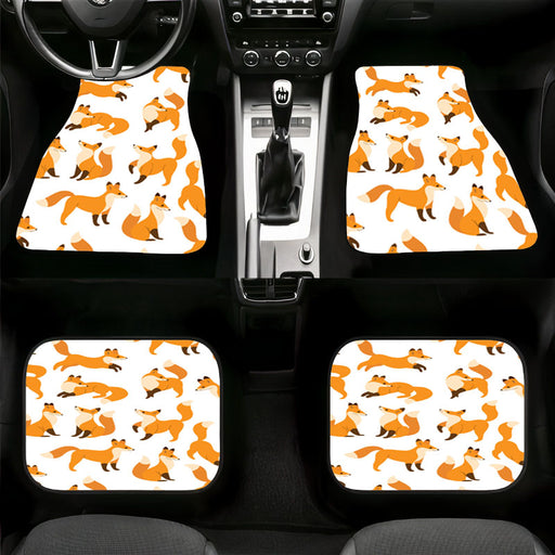 dog orange very cute poses Car floor mats Universal fit