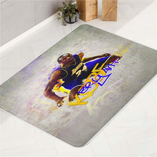 deffense kobe bryant for lakers bath rugs