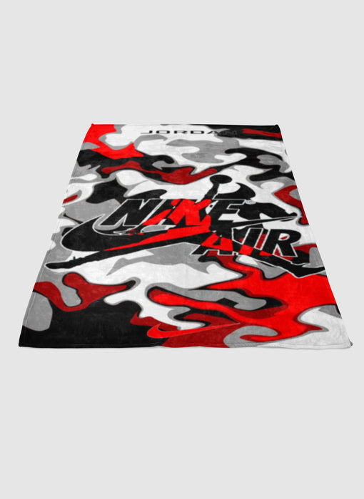 Jordan nike aesthetic soft fleece blanket