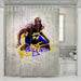 deffense kobe bryant for lakers shower curtains