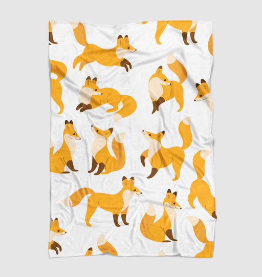 dog orange very cute poses Ultra soft fleece blanket