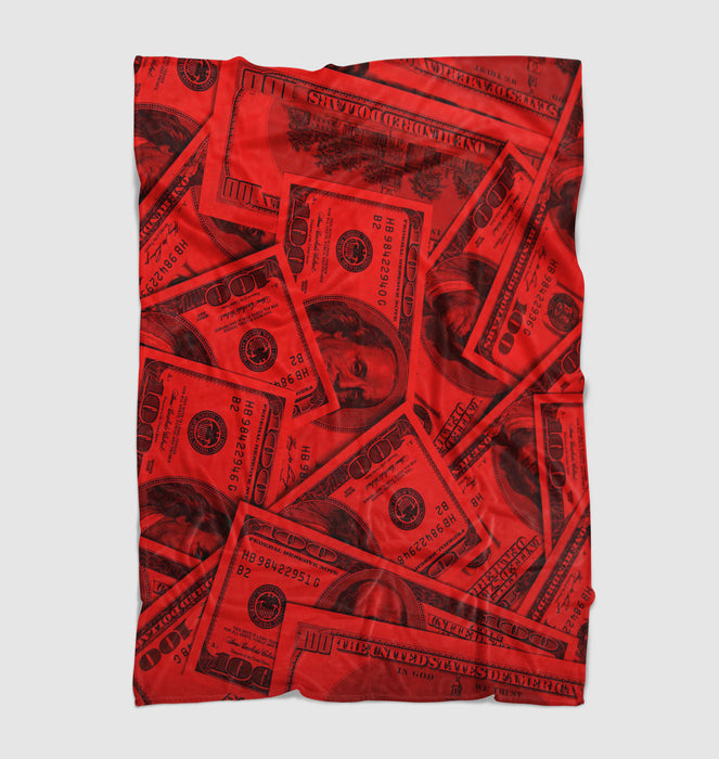 dollars american red light Ultra soft fleece blanket