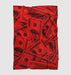 dollars american red light Ultra soft fleece blanket