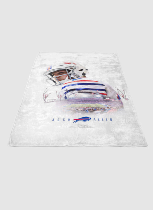 JOSH ALLEN BUFFALO BILLS 2 soft fleece blanket