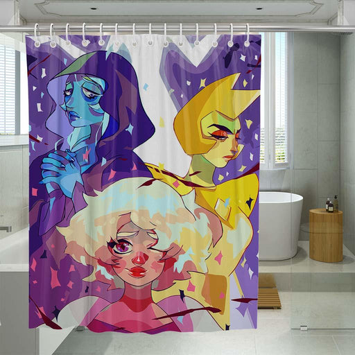 dc superhero character shower curtains