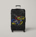 kansas jayhawks marble logo Luggage Cover | suitcase