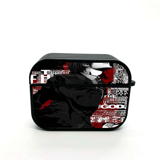 death note typography airpods case