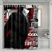 death note typography shower curtains