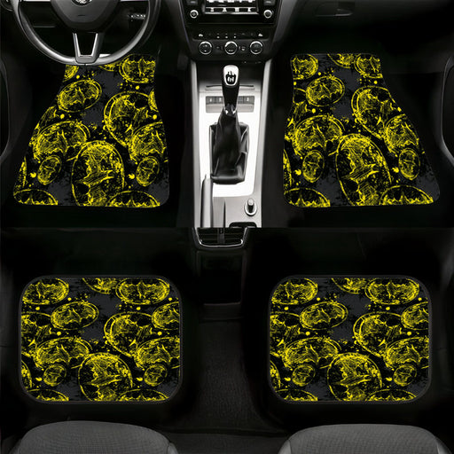 doodle logo batman old Car floor mats Universal fit