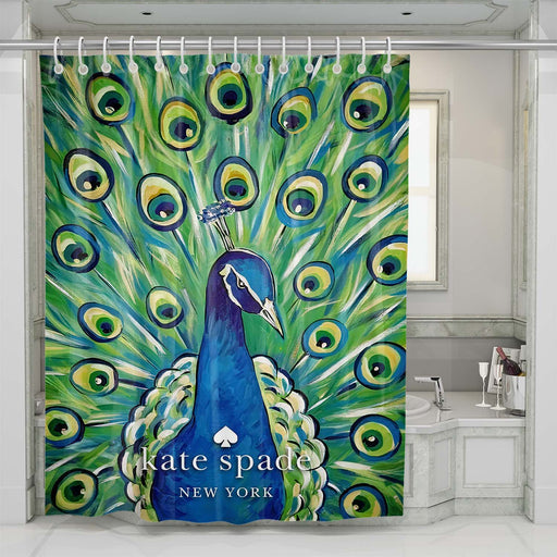 kate spade art peacock 2 shower curtains