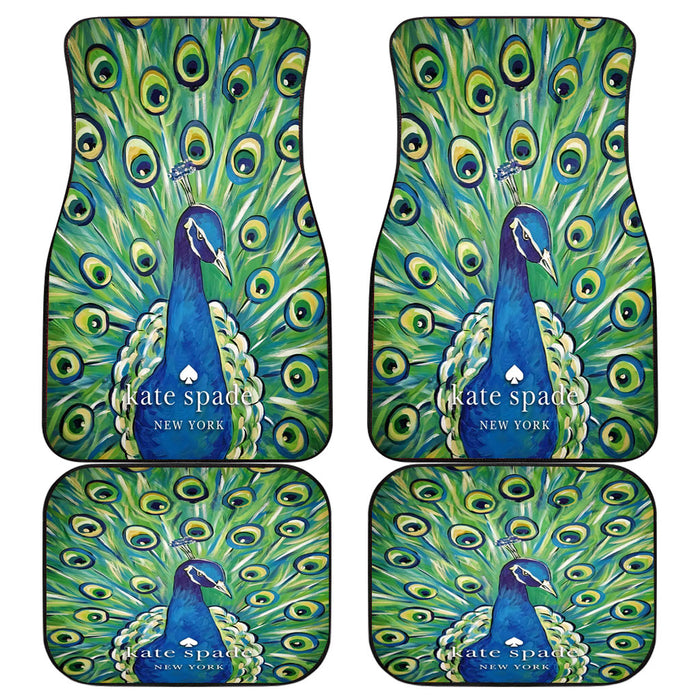 kate spade art peacock 2 Car floor mats Universal fit