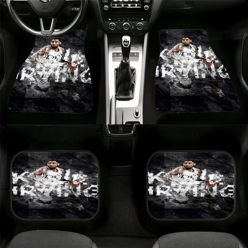 distort kyrie irving white jersey cavs Car floor mats Universal fit