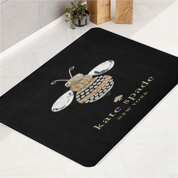 Kate Spade Bee Diamond Image bath rugs