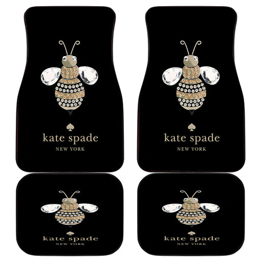 Kate Spade Bee Diamond Image Car floor mats Universal fit