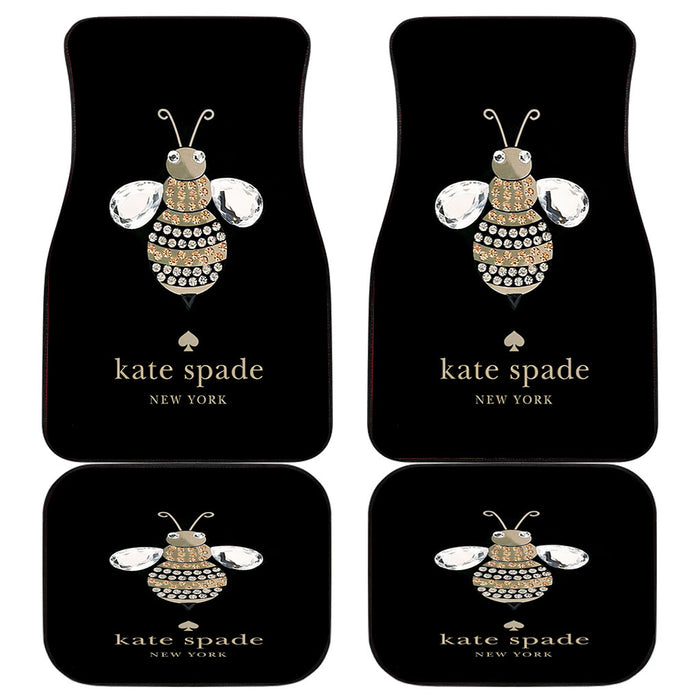 Kate Spade Bee Diamond Image Car floor mats Universal fit