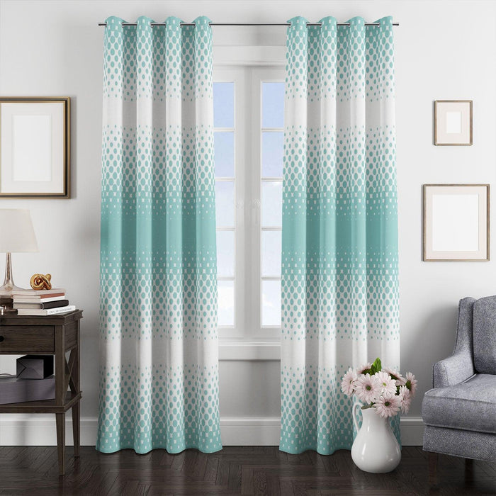 dots bule pale patern anime transition window Curtain