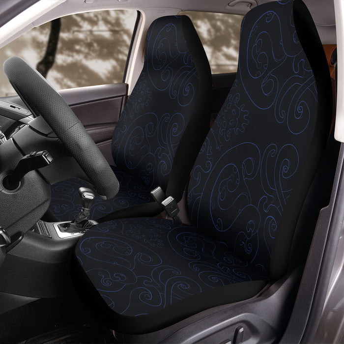 dragon element dark blue Car Seat Covers