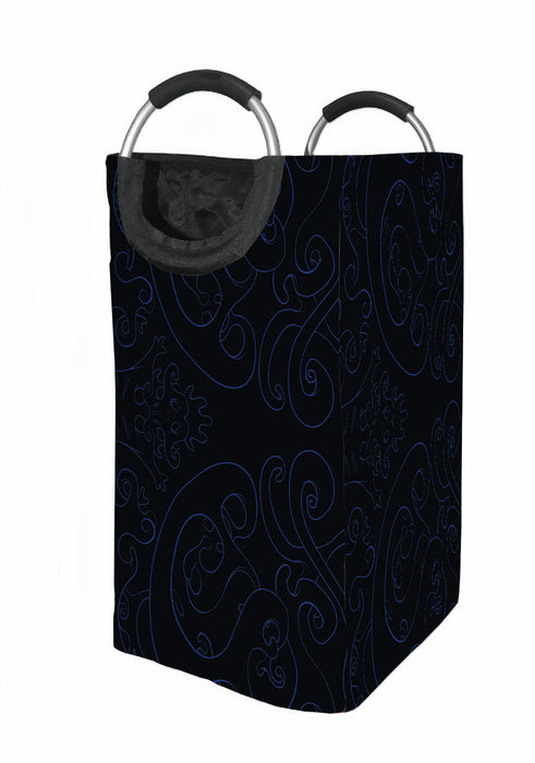 dragon element dark blue Laundry Hamper | Laundry Basket