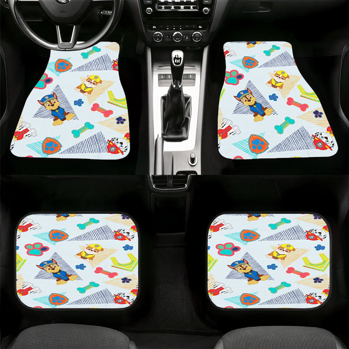 dog stuff pattern paw patrol Car floor mats Universal fit