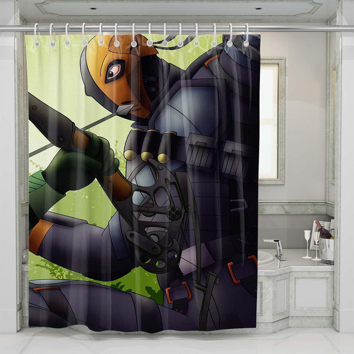 deathstroke dc shower curtains