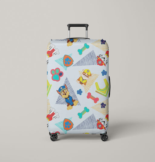 dog stuff pattern paw patrol Luggage Covers | Suitcase