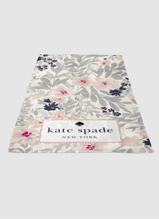 kate spade floral soft fleece blanket