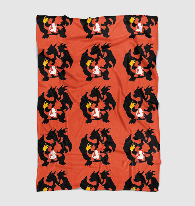 dragon fire species pokemon Ultra soft fleece blanket