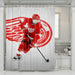 Detroit Red Wings Action shower curtains