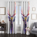 deer colorful window curtains