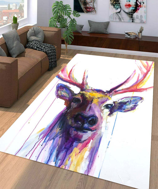 deer colorful Living room carpet rugs