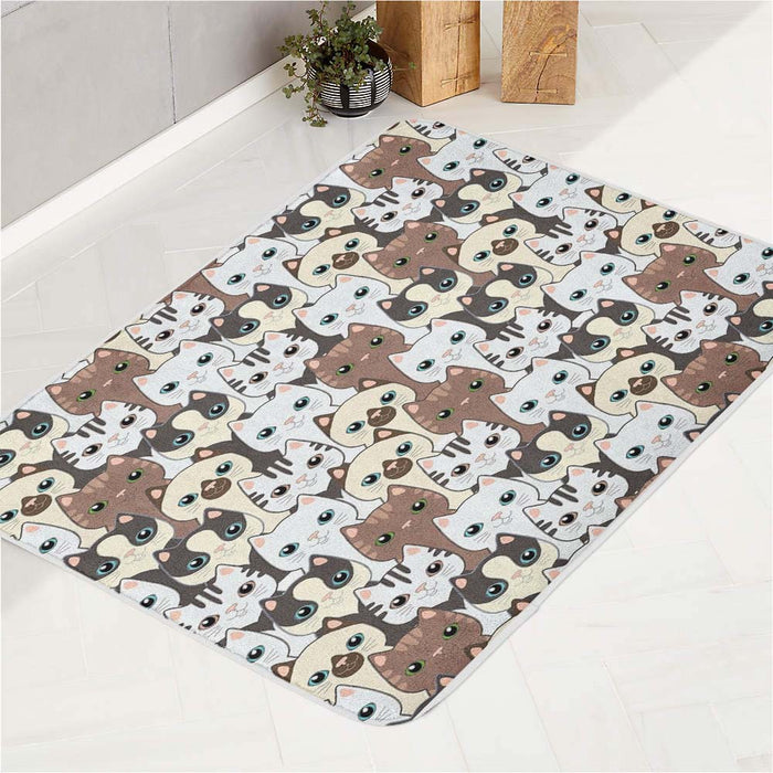 kawaii cat pusheen bath rugs