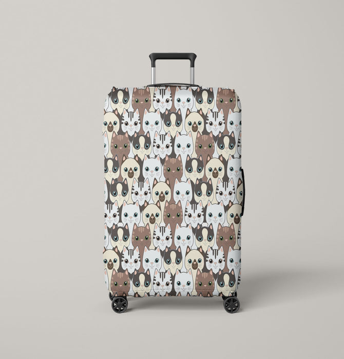 kawaii cat pusheen Luggage Cover | suitcase